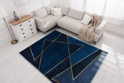 RugsX Miro Rug in Blue - Size: 160 cm x 220 cm - thumbnail 5
