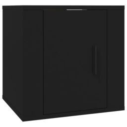 Berkfield Home Wall Mounted TV Cabinets 2 pcs Black 40x34.5x40 cm - thumbnail 5
