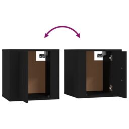 Berkfield Home Wall Mounted TV Cabinets 2 pcs Black 40x34.5x40 cm - thumbnail 9