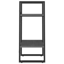 Berkfield Home 2-Tier Book Cabinet Grey 40x30x70 cm Solid Pine Wood - Size: 40 x 30 x 70 cm - thumbnail 6