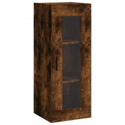 Berkfield Home Highboard Smoked Oak 34.5x34x180 cm Engineered Wood in Brown - thumbnail 7