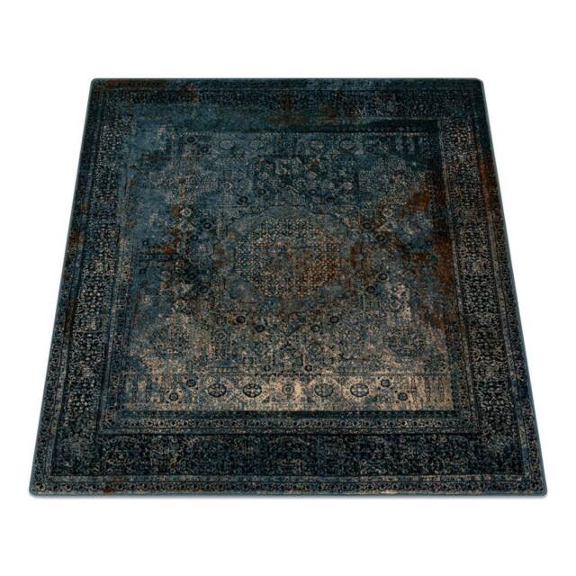 RugsX Wool Omega Rug in Blue - Size: 135 cm x 135 cm - image 1