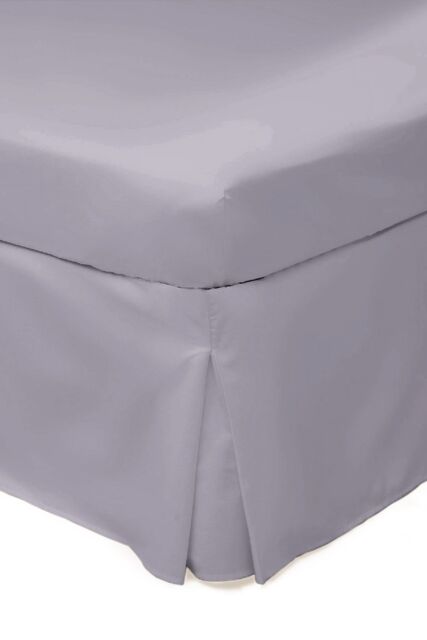 Belledorm Easy Care 200 Thread Count Cotton Polyester Percale Platform Valance in Pale Lilac - Size: Super King - image 1