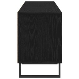 Berkfield Home TV Cabinet Black Oak 150x30x44, 5 cm Engineered Wood - thumbnail 8