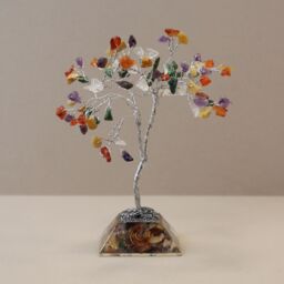KDMD Gemstone Tree with Organite Base - 80 Stone - Multi