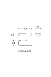 Cosmic Toilet Roll Holder, Chrome, Self-Adhesive option, Nea Collection in Grey - thumbnail 7