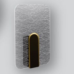 CGC Lighting Crackle Indoor LED Wall Light Black Gold & Crackle Glass Effect 6W 4200k Natural White 730lm - thumbnail 3