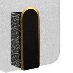 CGC Lighting Crackle Indoor LED Wall Light Black Gold & Crackle Glass Effect 6W 4200k Natural White 730lm - thumbnail 4