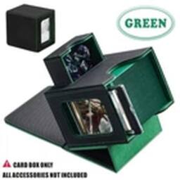 Havendro Black & Green Magnetic Deck Box Trading Card Storage Box Holder