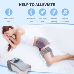 KORVIXA Knee Pillow Memory Foam Leg Pillow in Grey - Size: Single - thumbnail 4