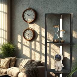 Pirlo Plush Modern Dimmable Floor Lamp For Living Room With 5 Shelves Black - thumbnail 3