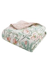 Catherine Lansfield 'Clarence Floral' Bedspread in Natural - thumbnail 4