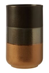 Orsina Nixon Stoneware Vase in Black - thumbnail 1