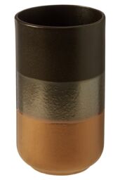 Orsina Nixon Stoneware Vase in Black - thumbnail 2