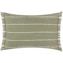 Yard Tide Textured Stripe Outdoor Cushion in Light Green - Size: 40 cm x 60 cm - thumbnail 2