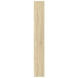 Berkfield Home Bookcase Sonoma Oak 60x24x176 cm Engineered Wood in Light Tan - Size: 60 x 24 x 176 cm - thumbnail 5