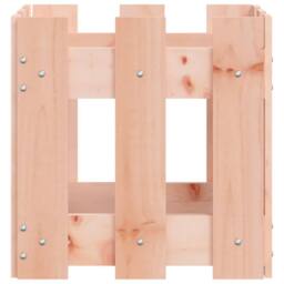 Berkfield Home Garden Planter with Fence Design 30x30x30 cm Solid Wood Douglas in Light Tan - Size: 30 x 30 x 30 cm - thumbnail 5