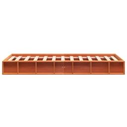 Berkfield Home Beautiful Bed Frame without Mattress Wax Brown 90x190 cm Single S - thumbnail 5