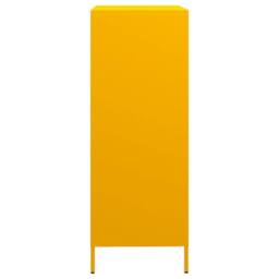 Berkfield Home Highboard¬†Mustard Yellow 68x39x103.5 cm Steel in Mustard - thumbnail 6