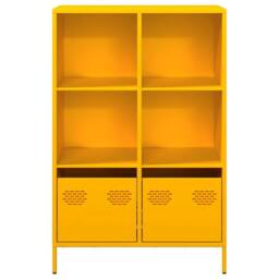 Berkfield Home Highboard¬†Mustard Yellow 68x39x103.5 cm Steel in Mustard - thumbnail 5
