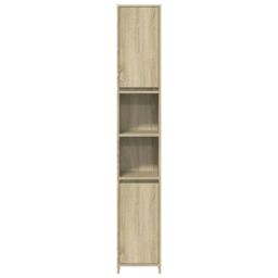 Berkfield Home 3 Piece Bathroom Furniture Set Sonoma Oak Engineered Wood in Brown - thumbnail 6
