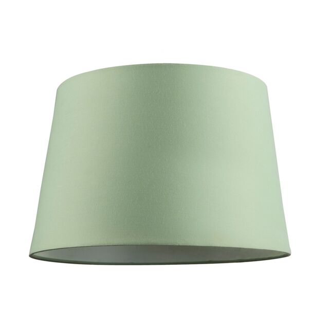 Happy Homewares Modern Cotton Fabric 12inch Drum Lampshade with White Cotton Inner in Olive - Size: 12 inches - image 1