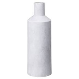 Wyld Haus Terra White Large Stoneware Textured Bottle Vase in Stone - thumbnail 2