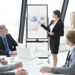 Costway Double-Sided Magnetic Rolling Erase Board Mobile Whiteboard W/ Marker in Black - thumbnail 5