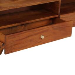 Berkfield Home TV Cabinet Solid Reclaimed Wood 140x30x40 cm in Brown - Size: 140 x 30 x 40 cm - thumbnail 3