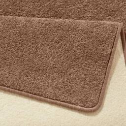 THE RUGS Uni Colours Modern Plain Rug Short Pile Polypropylene Area Rug in Brown - Size: 133 cm x 195 cm - thumbnail 2