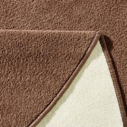THE RUGS Uni Colours Modern Plain Rug Short Pile Polypropylene Area Rug in Brown - Size: 133 cm x 195 cm - thumbnail 3