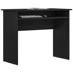 Berkfield Home Desk Black Oak 90x50x74 cm Engineered Wood - Size: 90 x 50 x 74 cm - thumbnail 4