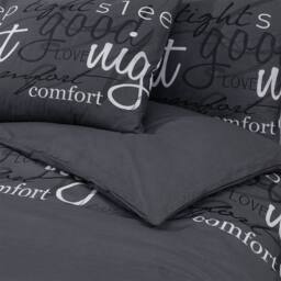Berkfield Home Duvet Cover Set Black 135x200 cm Cotton - thumbnail 5