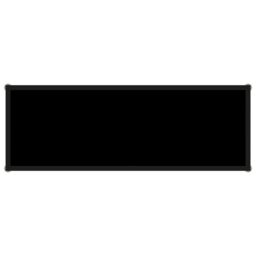 Berkfield Home Console Table Black 100x35x75 cm Tempered Glass - Size: 100 x 35 x 75 cm - thumbnail 4