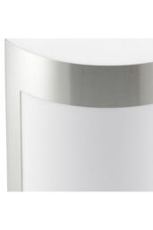 CGC Lighting 'Kala' Stainless Steel Curved Outdoor Wall Light in Metallic Silver - thumbnail 5