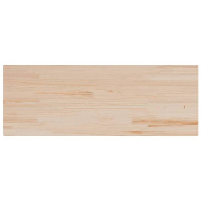 Berkfield Home Table Top 110x40x1.7 cm Rectangular Solid Wood Pine in Light Tan - image 1