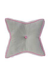 Homescapes Star Floor Cushion Soft Cotton, Comfy & OEKO-TEX® Certified in Mid Grey