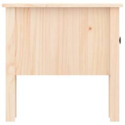 Berkfield Home Side Table 50x50x49 cm Solid Wood Pine in Light Tan - Size: 50 x 50 x 49 cm - thumbnail 8