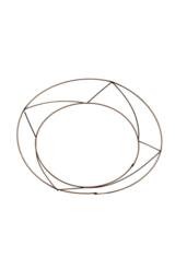 KDMD 8 inch Raised Wreath Ring 20 Pack in Gold - thumbnail 1