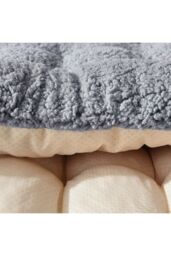 Living and Home 125x48cm Sherpa Fleece Chair Pad with Non-Slip Backing Cosy Home Decor in Grey - Size: 125x48 cm - thumbnail 8