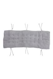 Living and Home 125x48cm Sherpa Fleece Chair Pad with Non-Slip Backing Cosy Home Decor in Grey - Size: 125x48 cm - thumbnail 3
