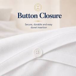Pamposh 500 Thread Count Egyptian Cotton Sateen Duvet Cover Sets in Natural White - Size: Single - thumbnail 7