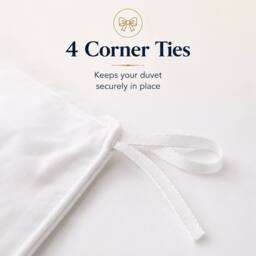 Pamposh 500 Thread Count Egyptian Cotton Sateen Duvet Cover Sets in Natural White - Size: Single - thumbnail 8
