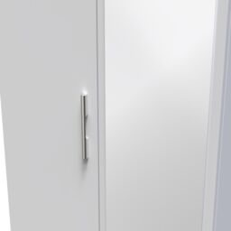 Ready Assembled 2 U Windsor Tall 2 Door Mirrored Wardrobe (Ready Assembled) in Mid Grey - thumbnail 4
