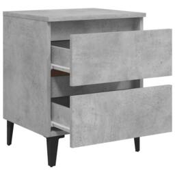 Berkfield Home Sturdy Bed Cabinets 2 pcs Concrete Grey 40x35x50 cm Engineered Wood - Size: 40 x 35 x 50 cm - thumbnail 6