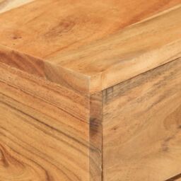 Berkfield Home U-Shaped Side Table 45x30x61cm Solid Acacia Wood in Brown - Size: 45 x 30 x 61 cm - thumbnail 5