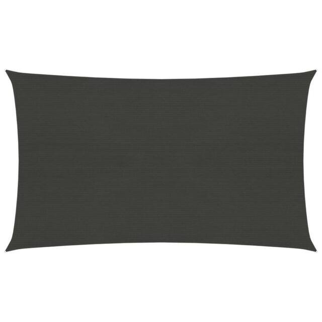 Berkfield Home Sunshade Sail 160 g/m ² Anthracite 5x7 m HDPE in Black - image 1