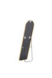 H&O Direct 40cm W x 150cm H Arched Standing Floor Mirror Wall-Mounted Full Length Mirror with Stand, Gold - Size: 40 cm W x 150 cm H - thumbnail 4