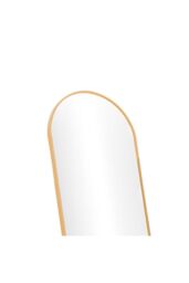 H&O Direct 40cm W x 150cm H Arched Standing Floor Mirror Wall-Mounted Full Length Mirror with Stand, Gold - Size: 40 cm W x 150 cm H - thumbnail 6