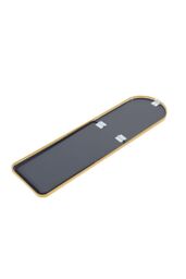 H&O Direct 40cm W x 150cm H Arched Standing Floor Mirror Wall-Mounted Full Length Mirror with Stand, Gold - Size: 40 cm W x 150 cm H - thumbnail 5